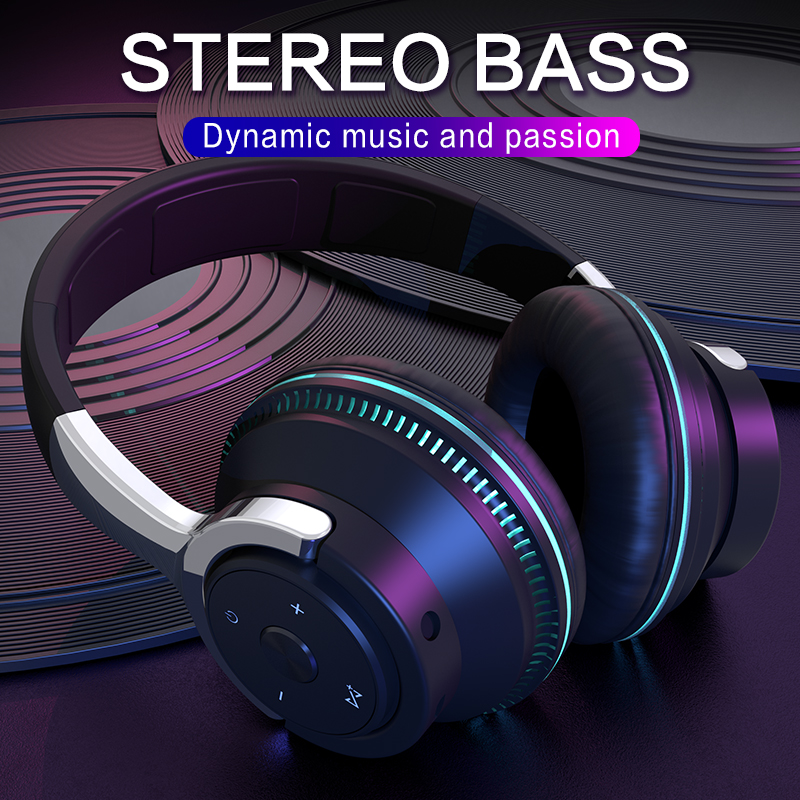 High Quality Wholesale Wireless Surround Sound Headset Rgb Gaming Headphones for Computer